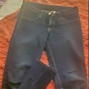 Dark wash skinny jeans